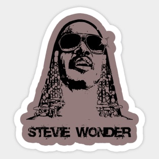 Stevie Wonder-Pencil Art Sticker